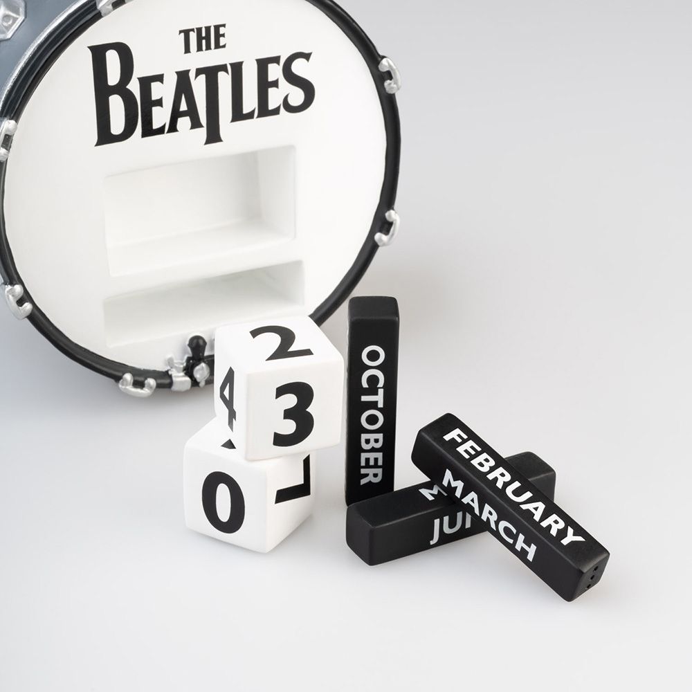 Perpetual 3D Calendar 12cm THE BEATLES