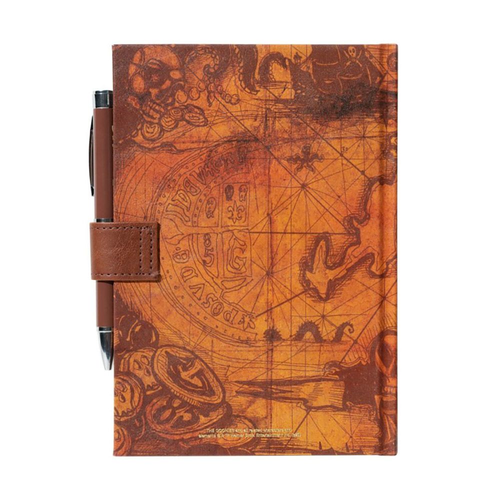 Premium Notebook with Light Pen A5 THE GOONIES Treasure Map