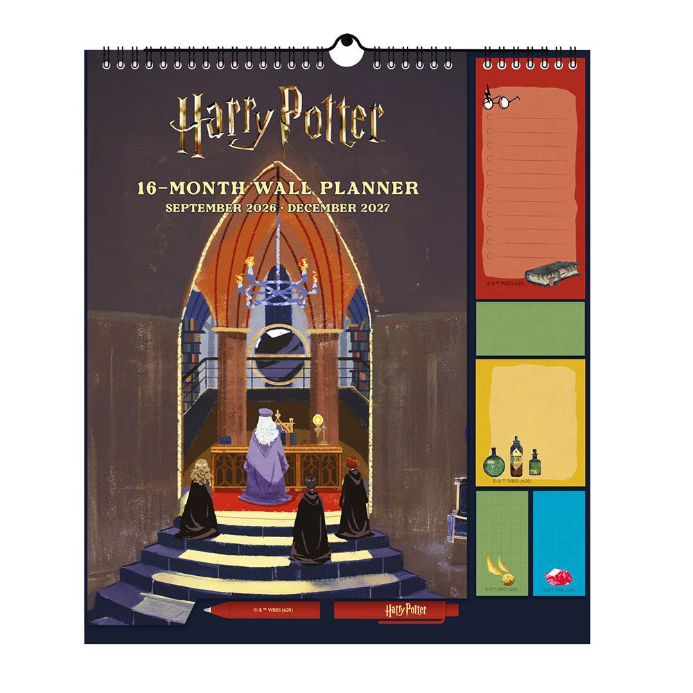 Wall Calendar/Planner 2026/2027 30X34cm HARRY POTTER