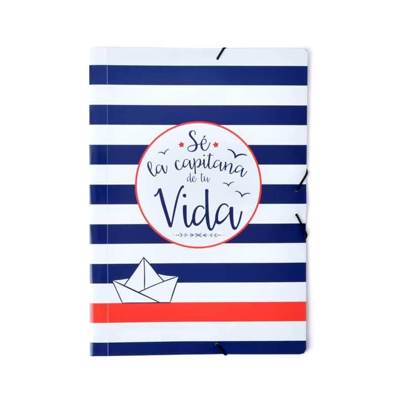 Folder Elastic cord A4 AMELIE Naval