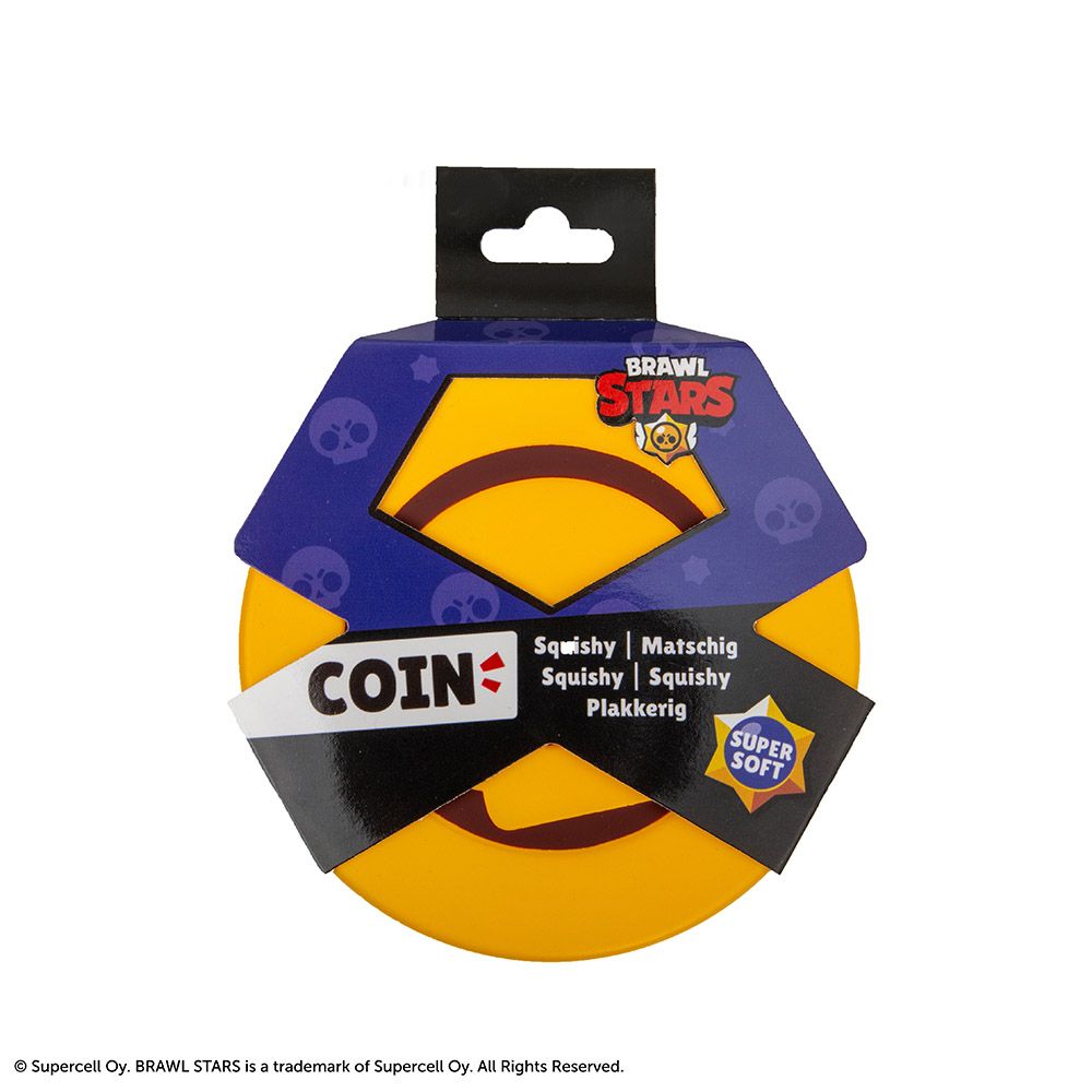 Squishy BRAWL STARS Coin 11x11x2.5 cm