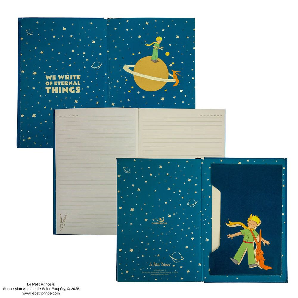 Premium Τετράδιο Α5 με Σκληρό Εξώφυλλο με Στυλό & Memo Pad THE LITTLE PRINCE