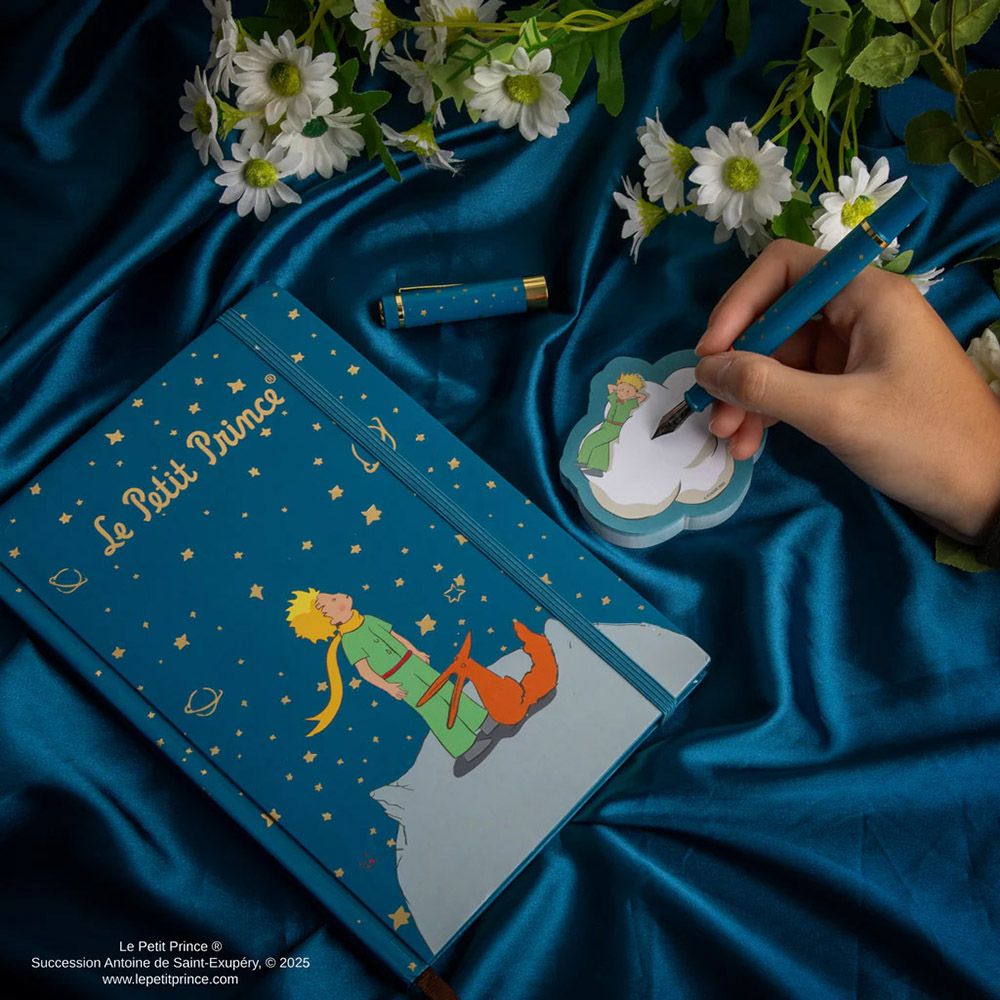 Premium Τετράδιο Α5 με Σκληρό Εξώφυλλο με Στυλό & Memo Pad THE LITTLE PRINCE