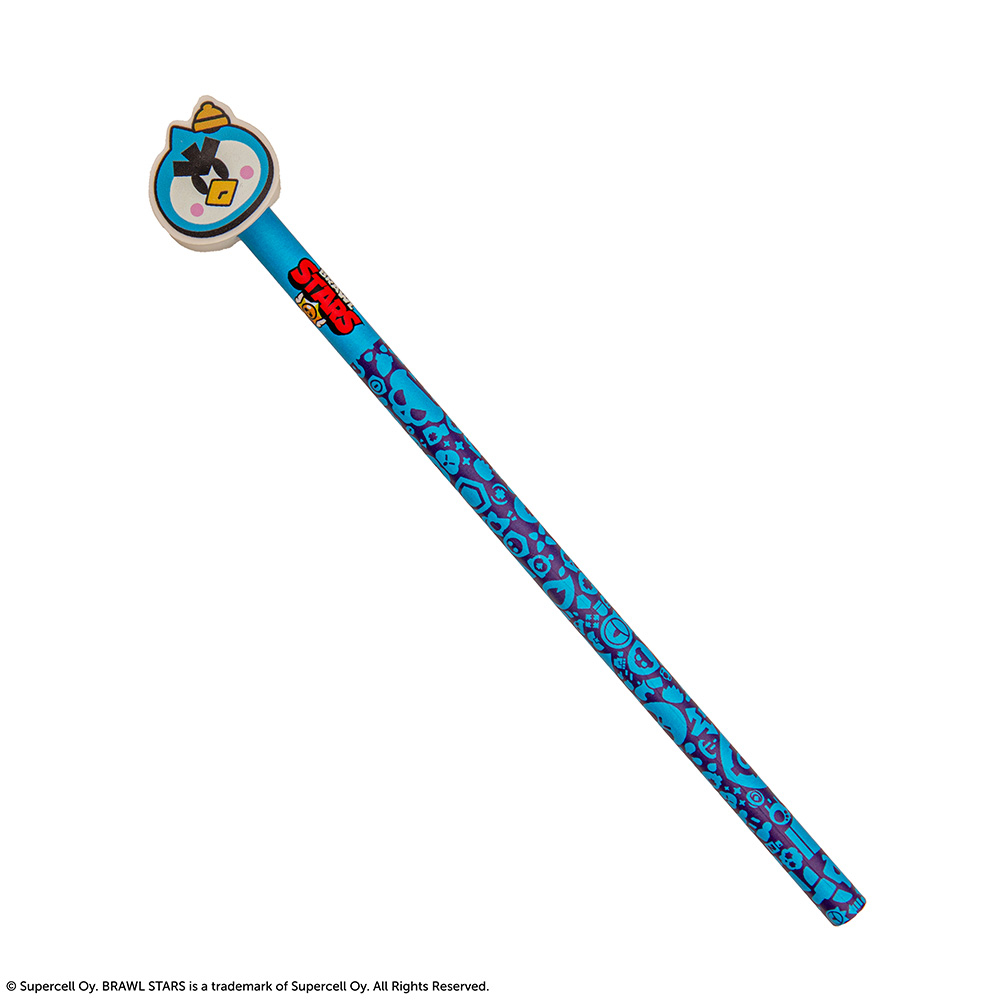 Display 20 Pencils with eraser BRAWL STARS (5 pieces of 4 designs)