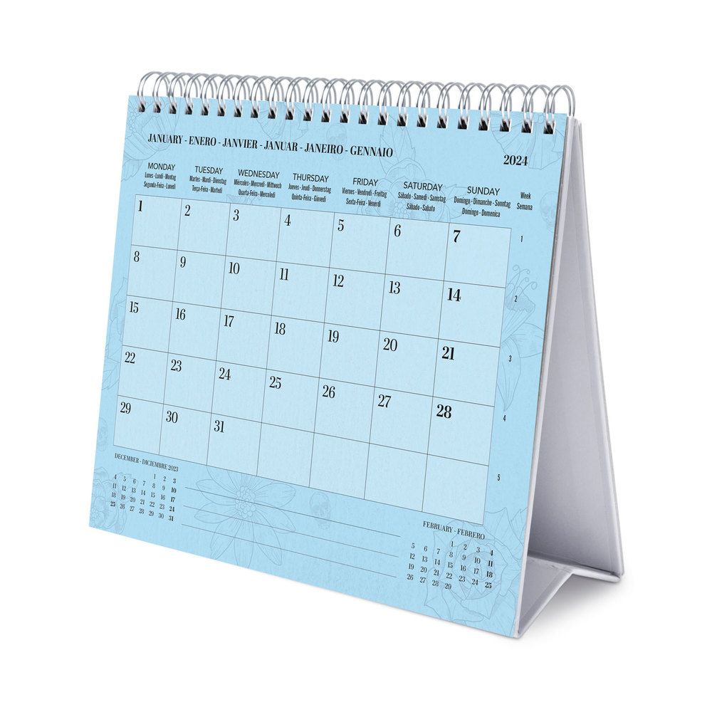 Deluxe Desk Calendar 2024 FRIDA KAHLO