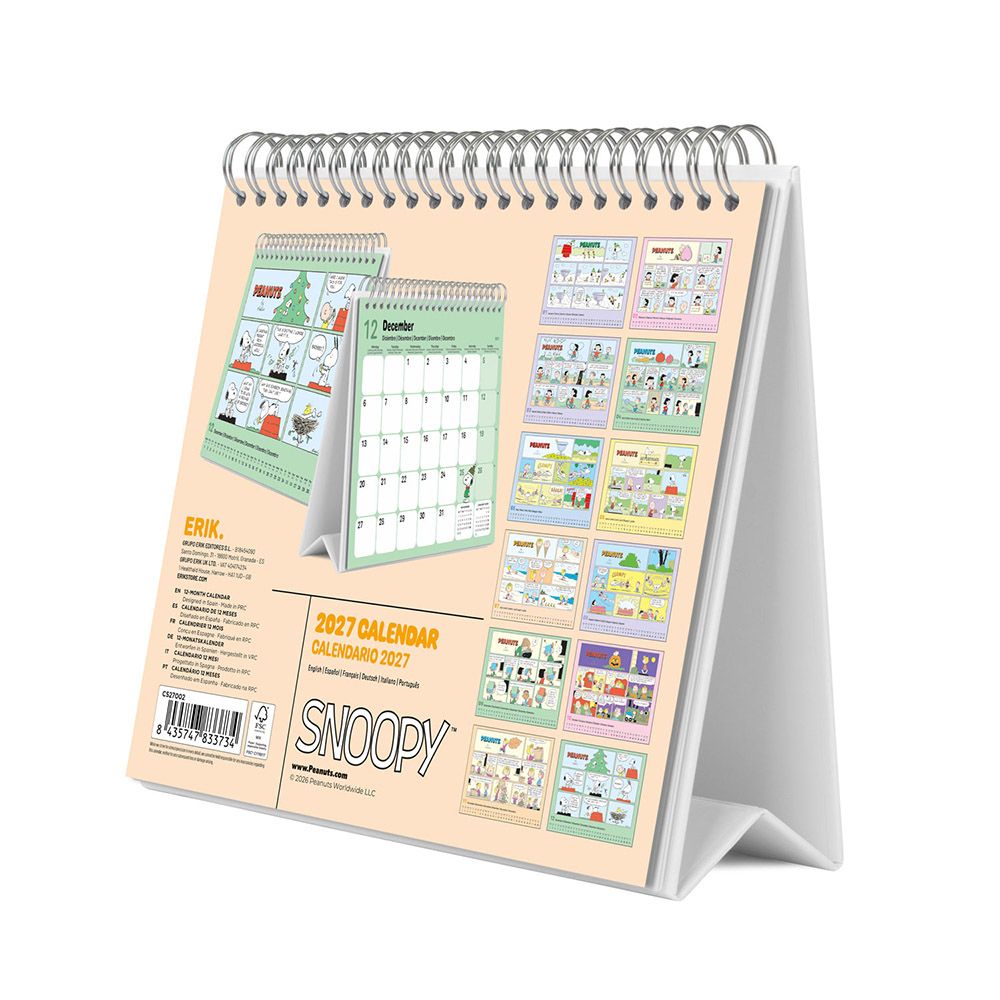 Deluxe Desk Calendar 2027 SNOOPY