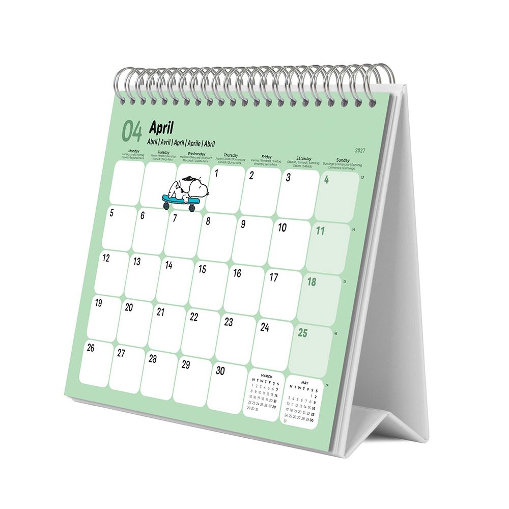 Deluxe Desk Calendar 2027 SNOOPY