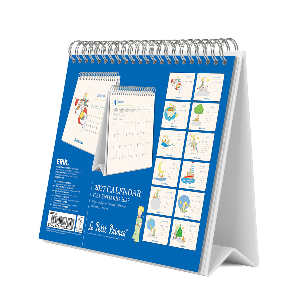Deluxe Desk Calendar 2027 THE LITTLE PRINCE