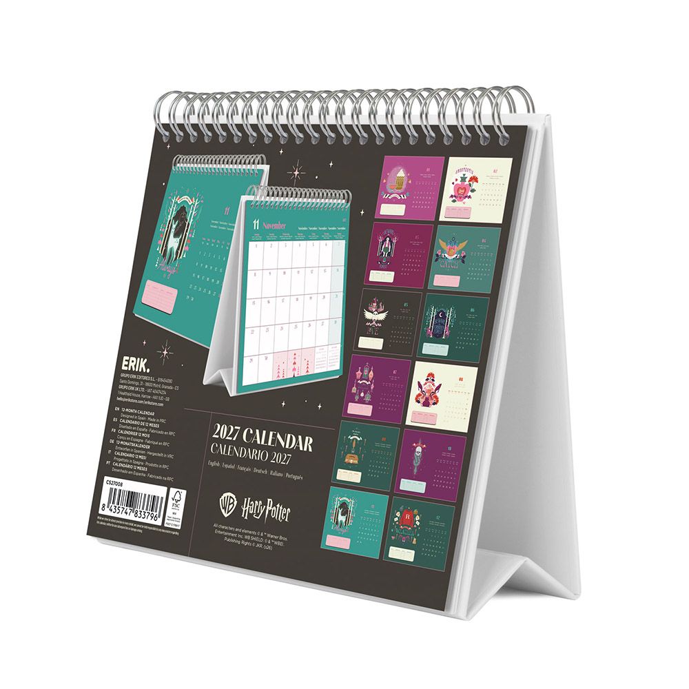 Deluxe Desk Calendar 2027 HARRY POTTER