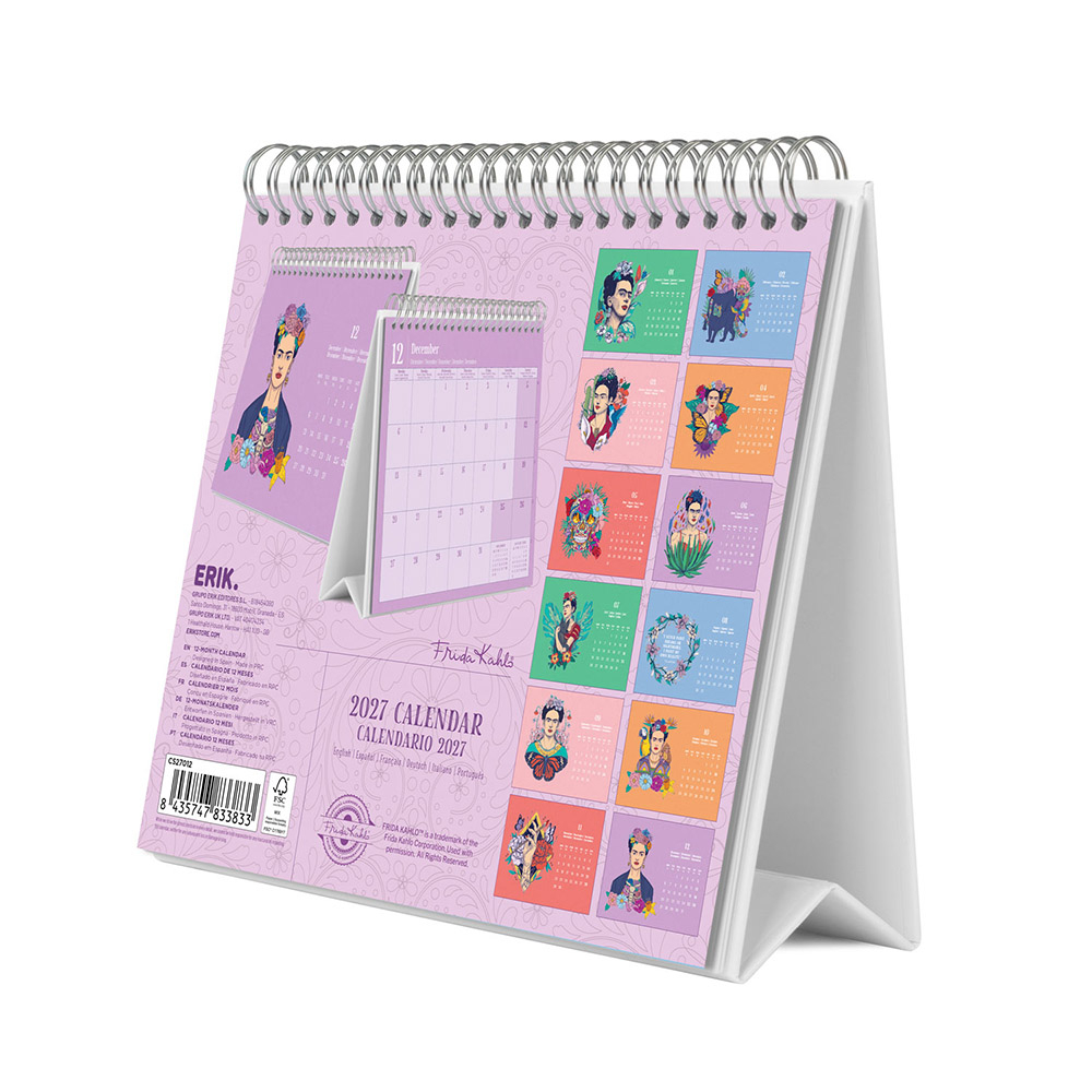 Deluxe Desk Calendar 2027 FRIDA KAHLO