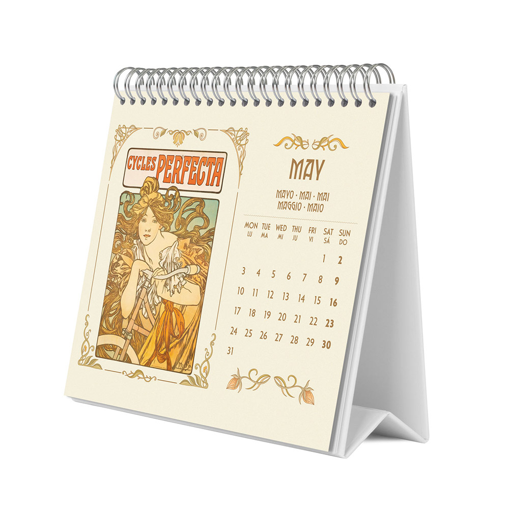 Deluxe Desk Calendar 2027 ART NOUVEAU