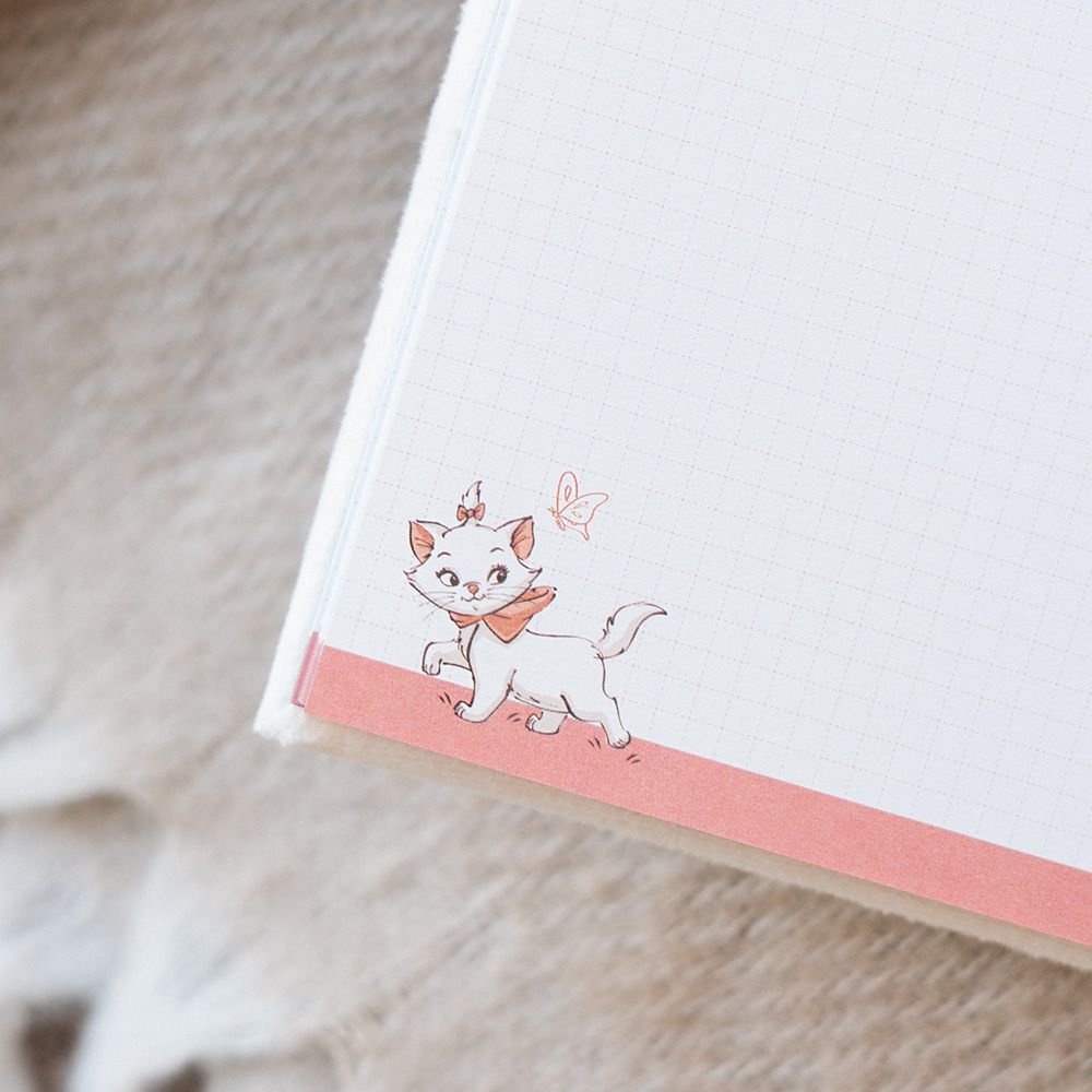 Notebook Plush Cover A5/15X21 96 sheets DISNEY The Aristocats Bonjour Marie