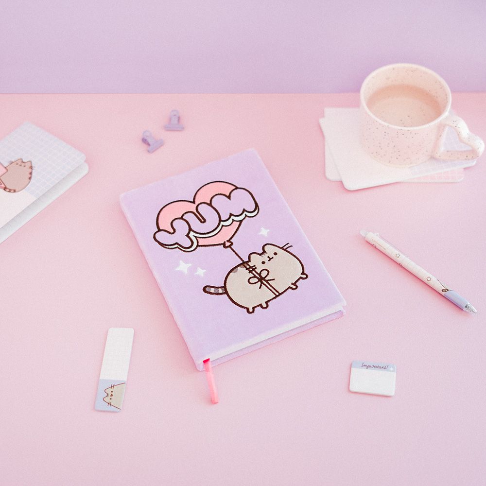 Notebook Plush Cover A5/15X21 96 sheets PUSHEEN Moments Collection