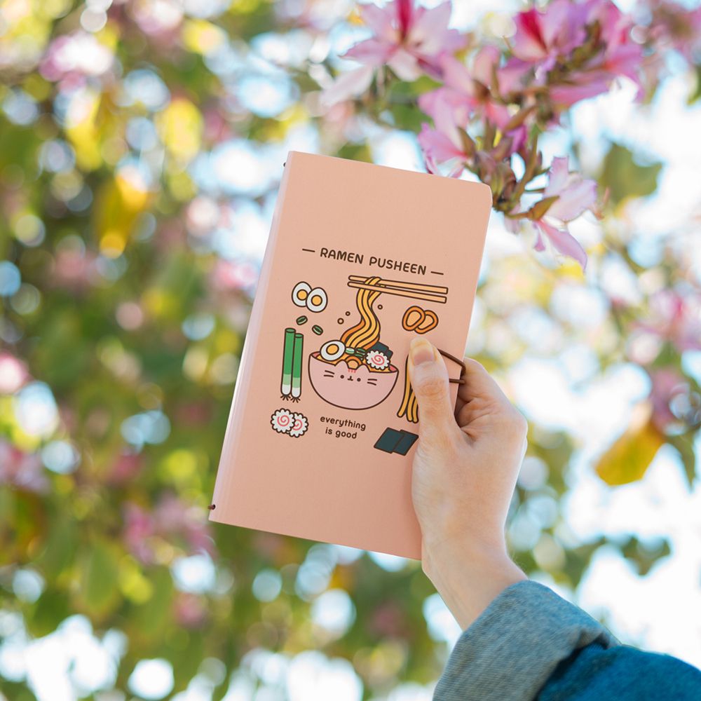Triple Soft Cover Travel Notebook 13X22 PUSHEEN Sushi Roll