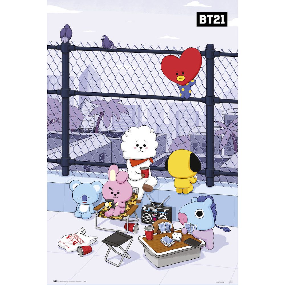 Poster 61Χ91.5cm BT21 Rooftop