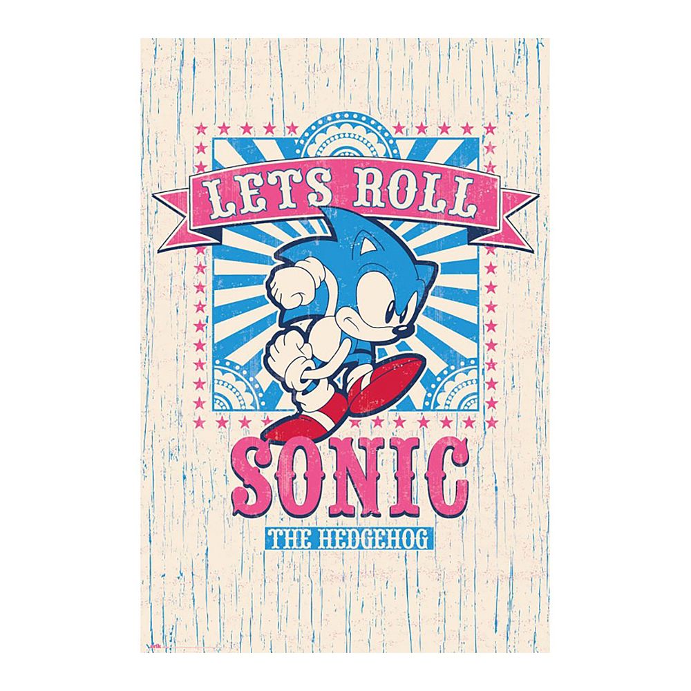 Αφίσα 61Χ91,5εκ SONIC THE HEDGEHOG Let's Roll