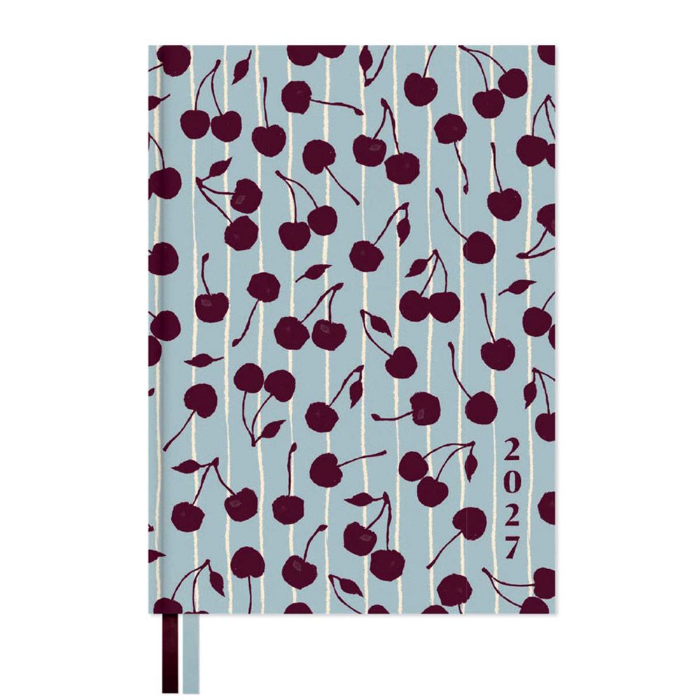 Premium Weekly Diary 2027 12 Months 15X21,5cm GAIA CHERRY BREEZE by Kokonote