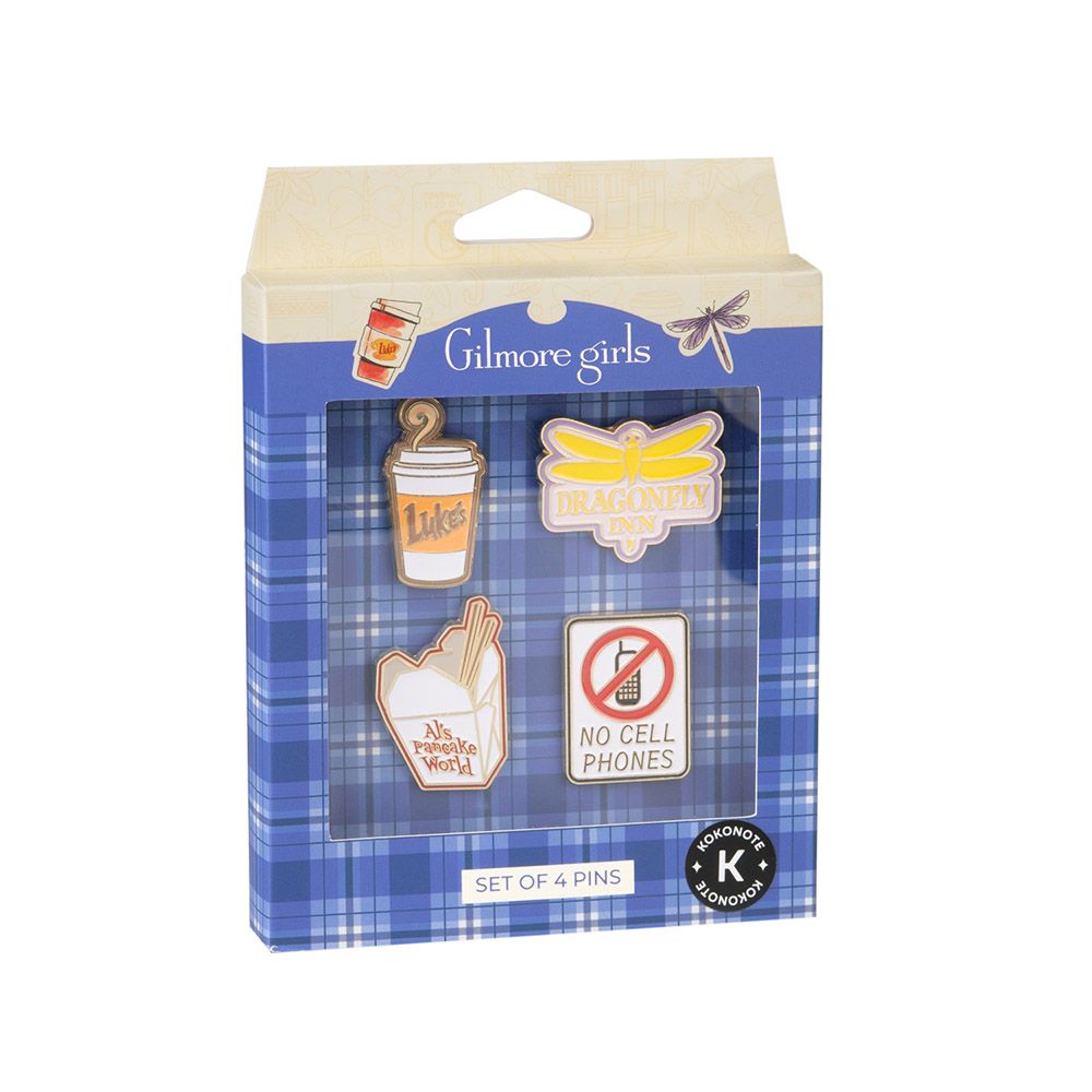 Premium Set of 4 Pins KOKONOTE GILMORE GIRLS