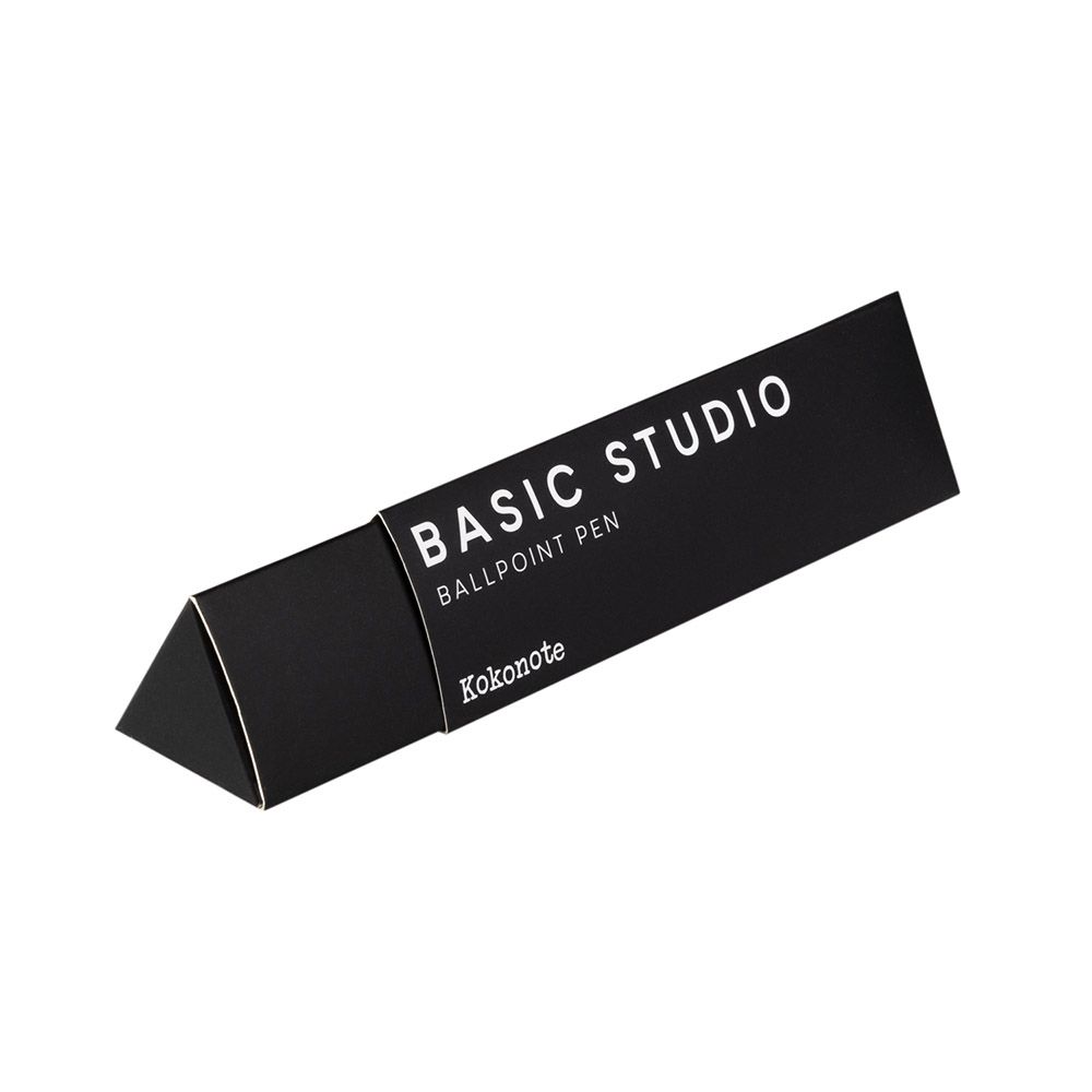 Ballpoint Pen 0,70mm KOKONOTE BASIC STUDIO Back to Black with Gold Plated Finish