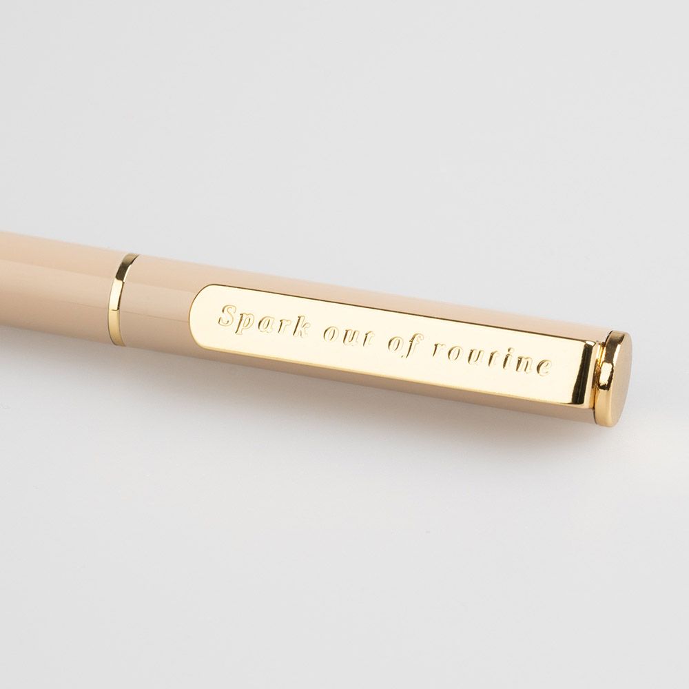Ballpoint Pen 0,70mm KOKONOTE BASIC STUDIO Misty Gray with Gold Plated Finish