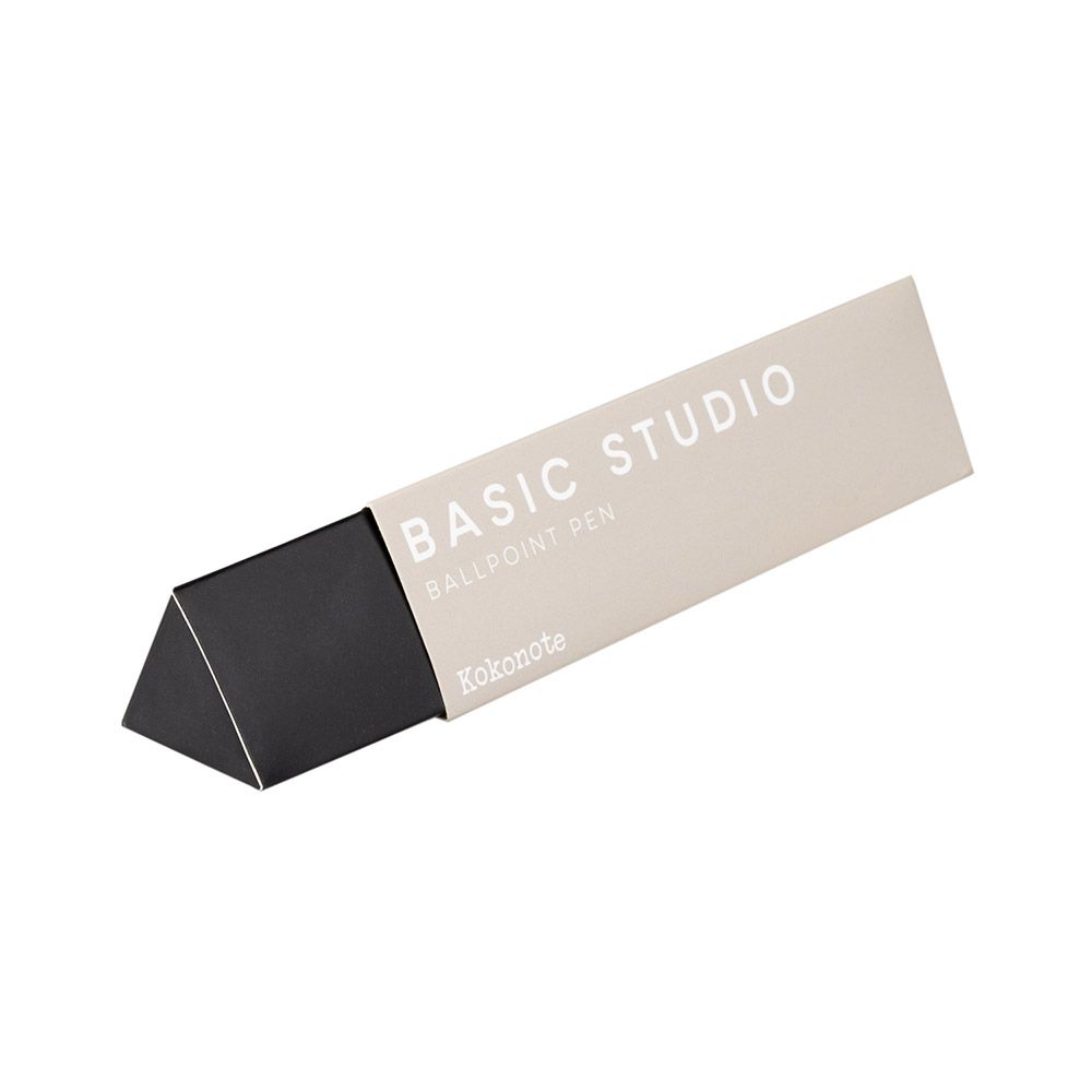 Ballpoint Pen 0,70mm KOKONOTE BASIC STUDIO Misty Gray with Gold Plated Finish