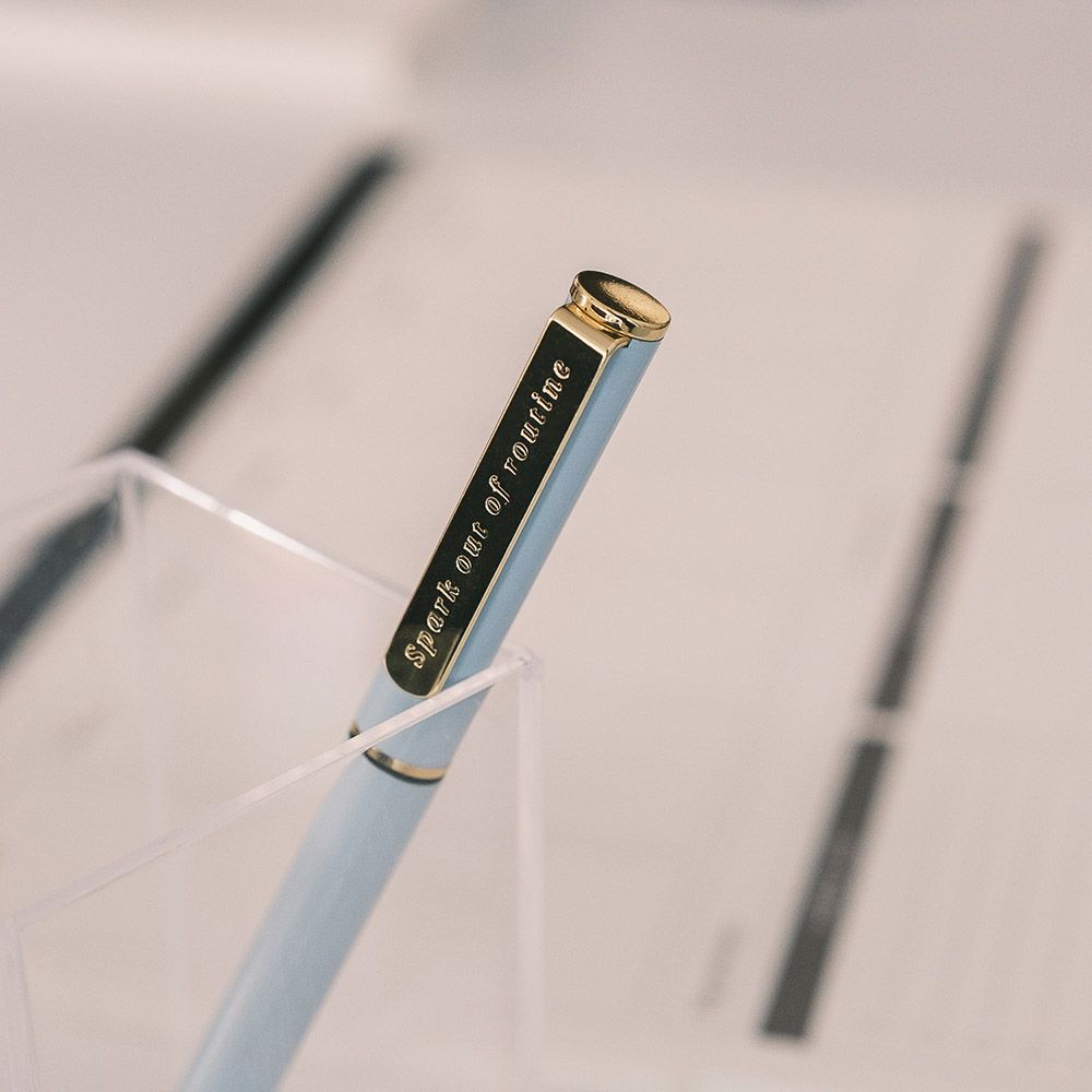 Ballpoint Pen 0,70mm KOKONOTE BASIC STUDIO Cloudy Sky with Gold Plated Finish
