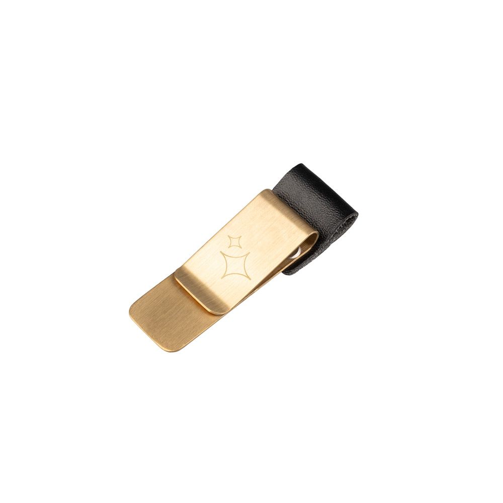 Gold Plated Metal Clip with Pen Holder KOKONOTE BASIC STUDIO Back to Black