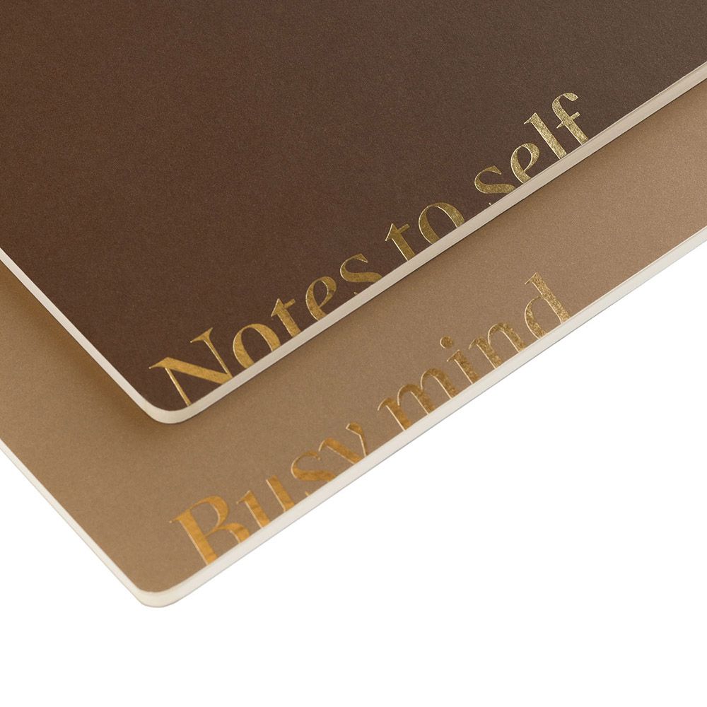 Pack of 2 Notebooks Α5 KOKONOTE BASIC STUDIO Almond Mocha