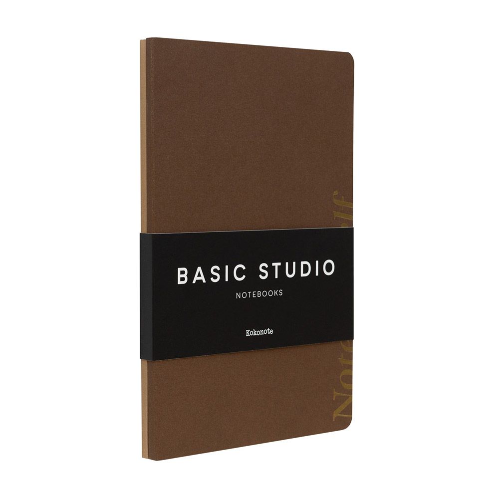 Pack of 2 Notebooks Α5 KOKONOTE BASIC STUDIO Almond Mocha