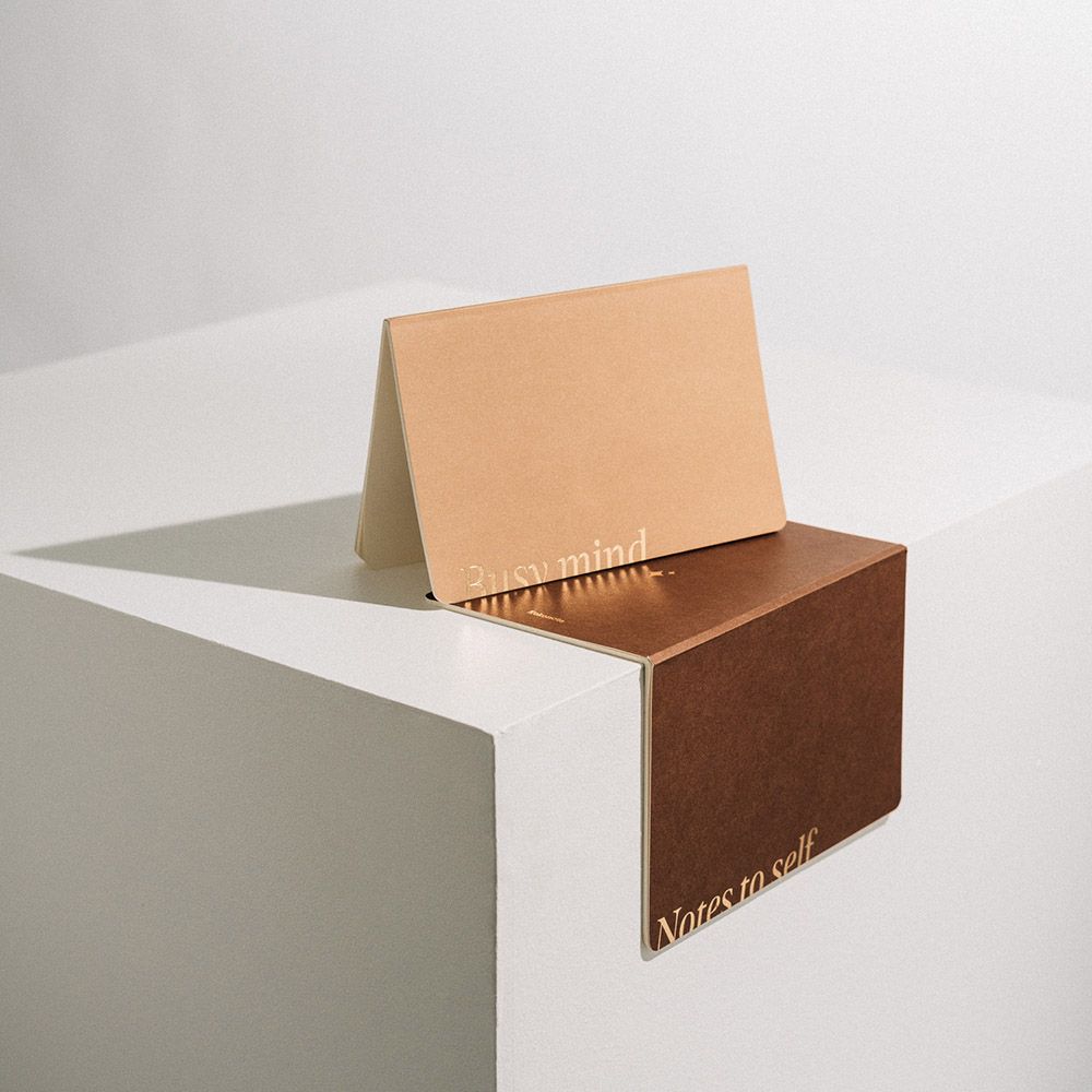 Pack of 2 Notebooks Α5 KOKONOTE BASIC STUDIO Almond Mocha