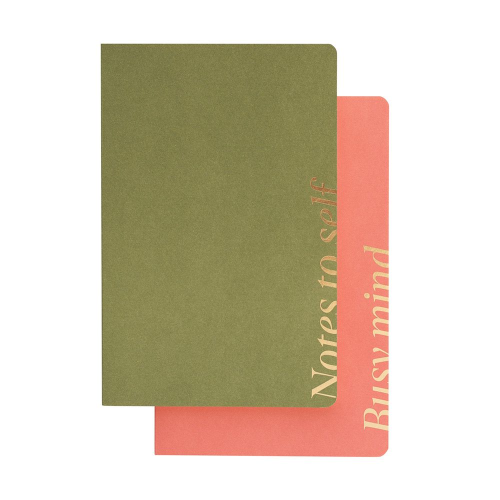 Pack of 2 Notebooks Α5 KOKONOTE BASIC STUDIO Pesto Blossom
