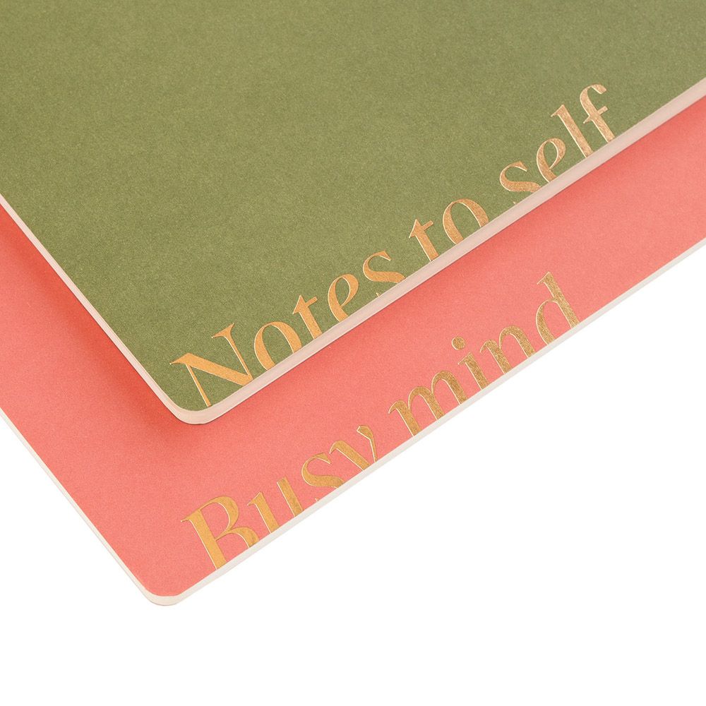 Pack of 2 Notebooks Α5 KOKONOTE BASIC STUDIO Pesto Blossom