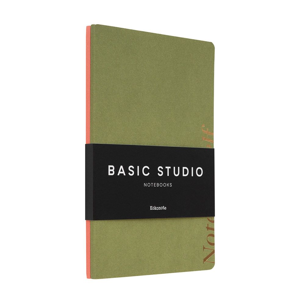 Pack of 2 Notebooks Α5 KOKONOTE BASIC STUDIO Pesto Blossom