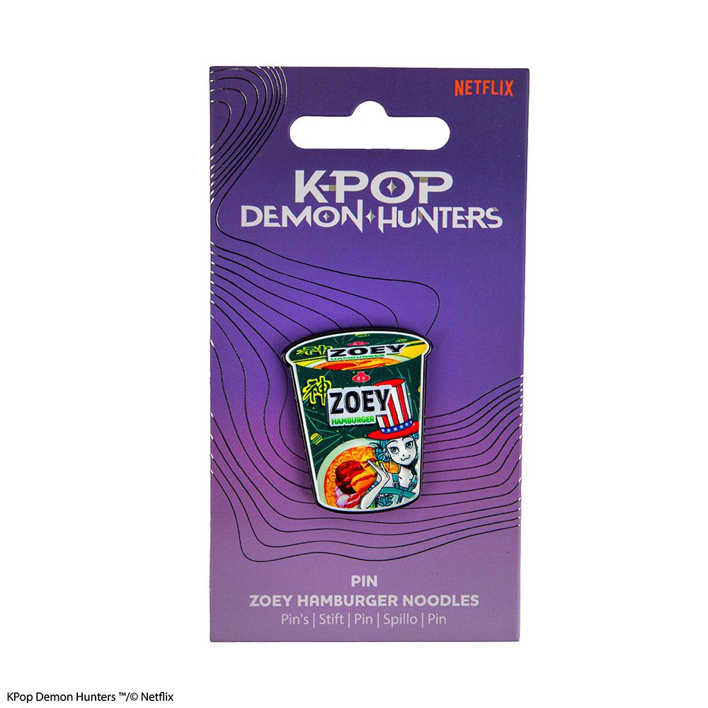 Badge K-POP DEMON HUNTERS Noodle Cup Zoey Hamburger