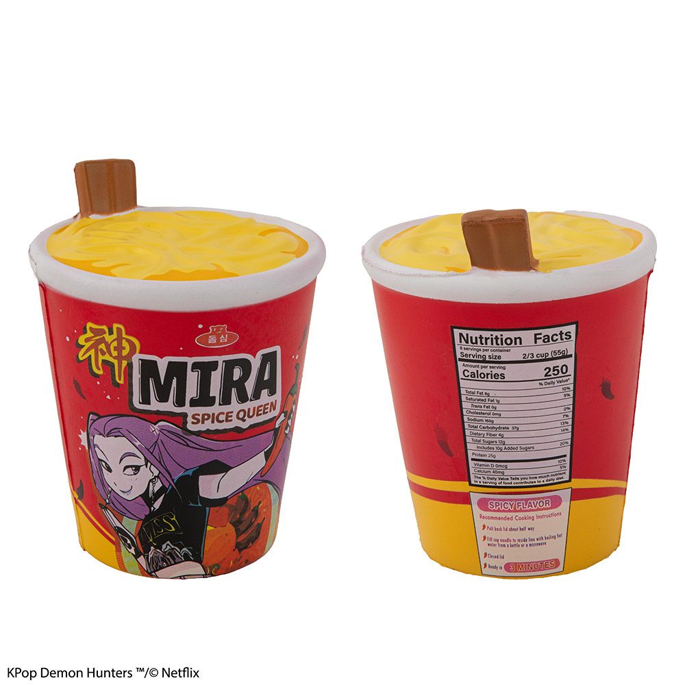Squishy K-POP Demon Hunters Mira Spice Queen Noodles 14x10.8x13 cm