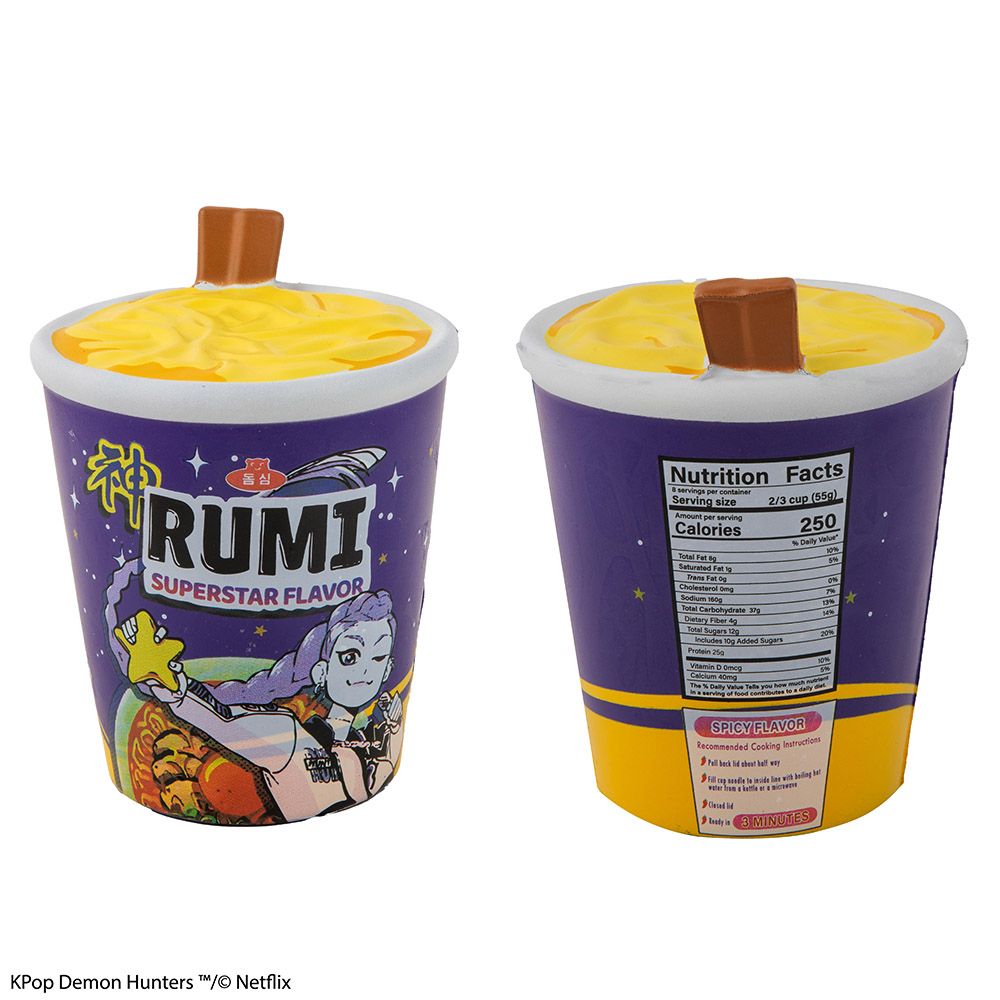 Squishy K-POP Demon Hunters Rumi Superstar Flavor Noodles 14x10.8x13 cm