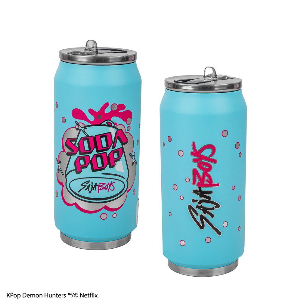 Metallic Cup with straw Hot&Cold 500ml K-POP DEMON HUNTERS Soda Pop Can