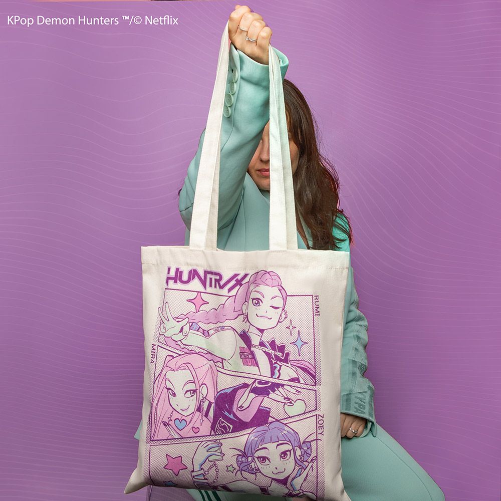 Woven Tote Bag K-POP DEMON HUNTERS A Battle For The Fans