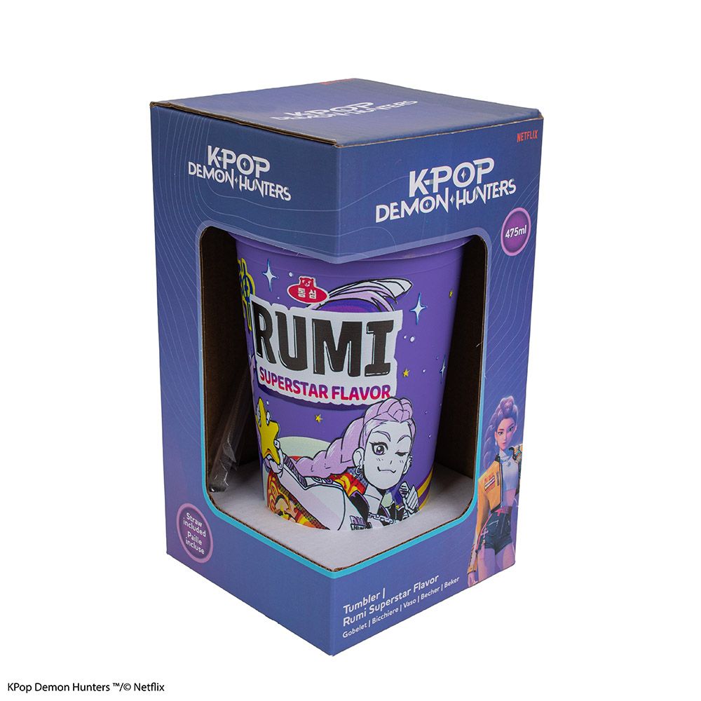 Tumbler with Straw 475ml K-POP DEMON HUNTERS Rumi Superstar Flavor