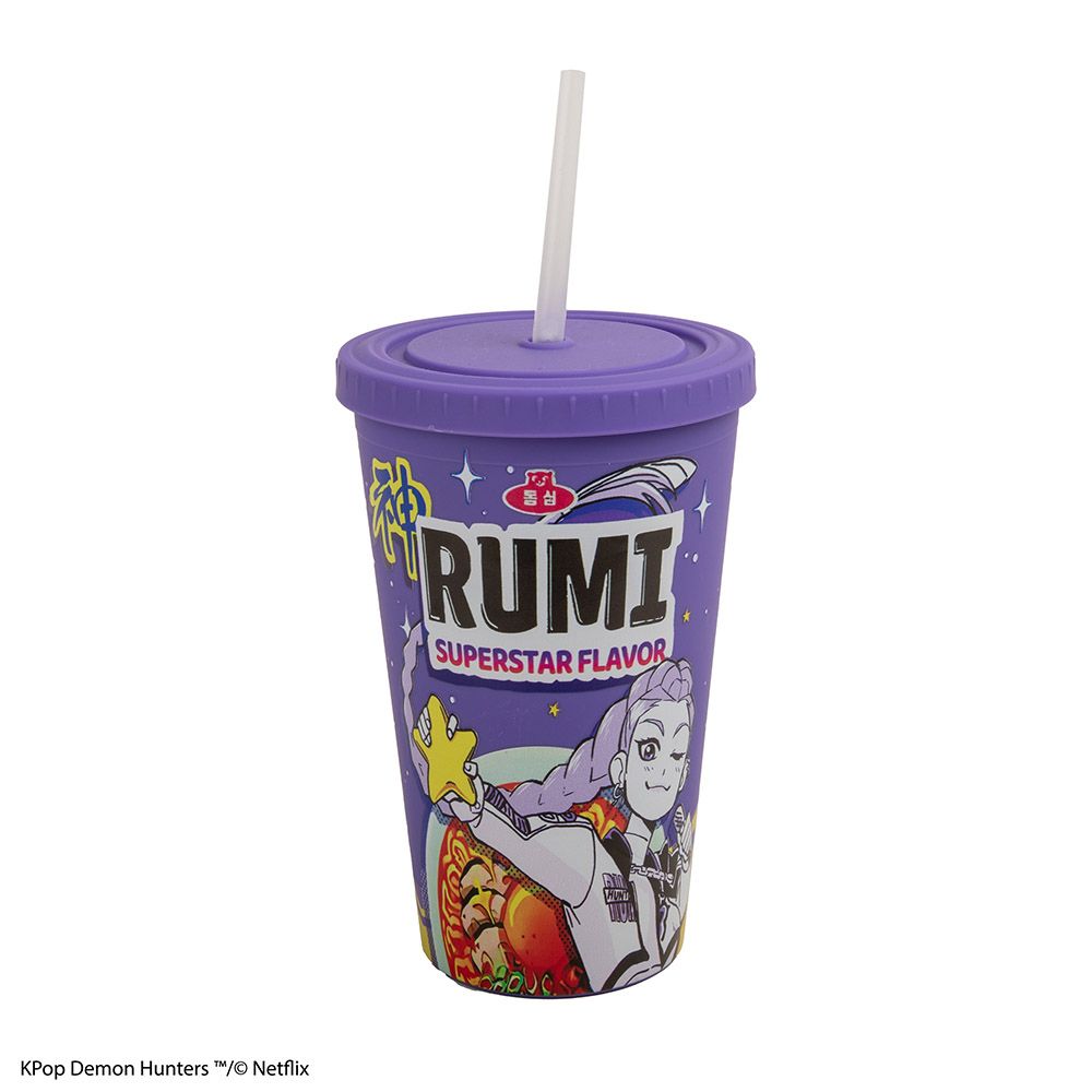 Tumbler with Straw 475ml K-POP DEMON HUNTERS Rumi Superstar Flavor