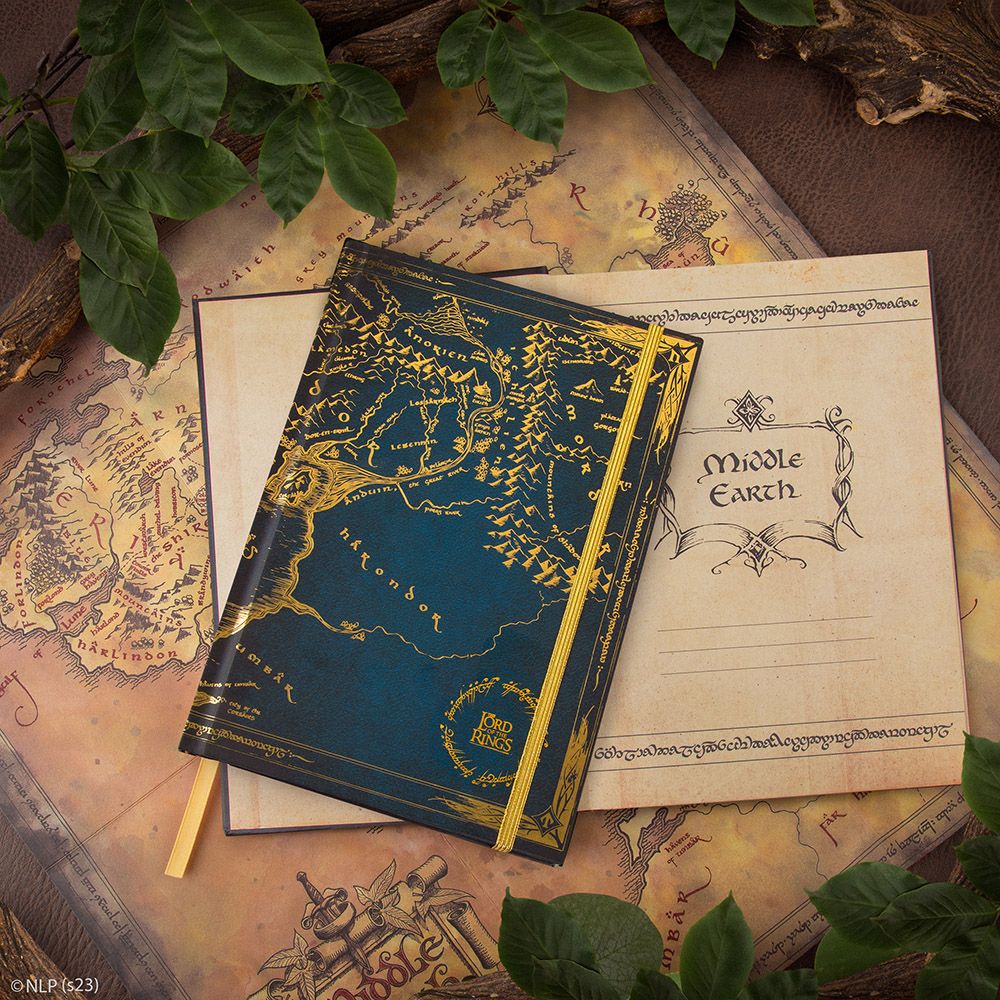 Premium Τετράδιο Α5 με Σκληρό Εξώφυλλο LORD OF THE RINGS Map of Middle Earth