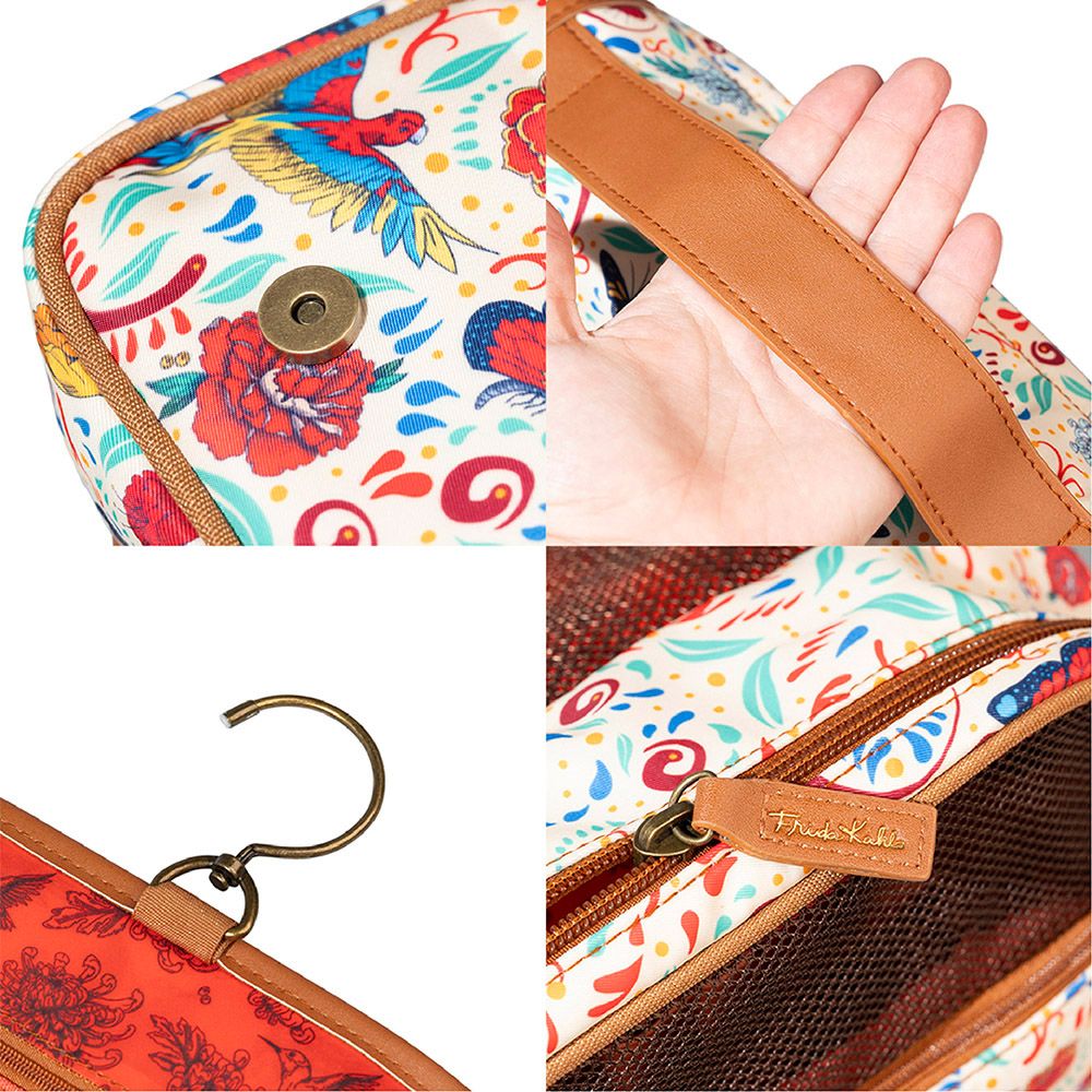 Hanging Travel Toiletry Bag FRIDA KAHLO Viva La Vida
