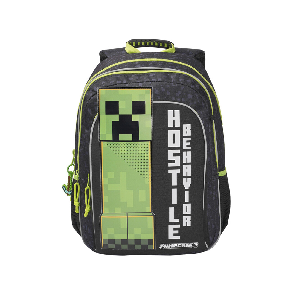 MINECRAFT CREEPER School Trolley Adaptable Backpack 42cm