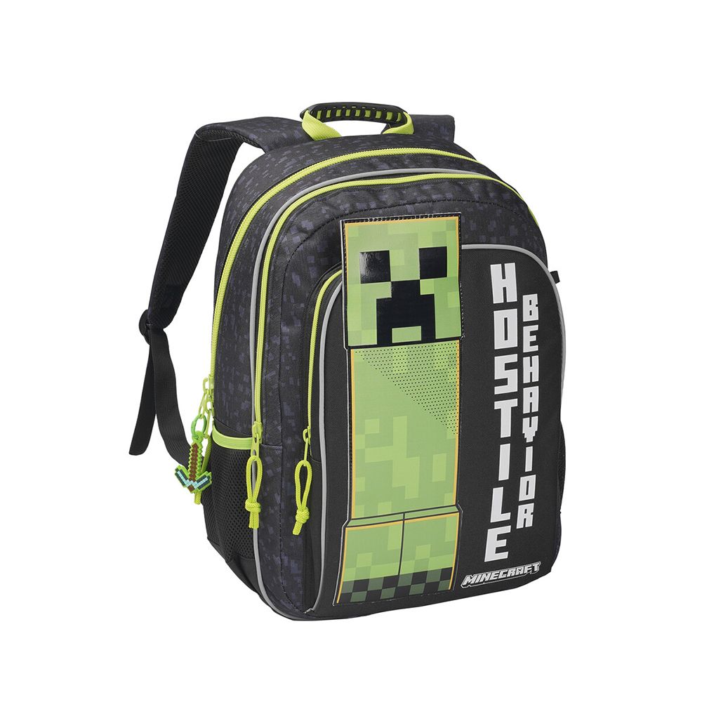 MINECRAFT CREEPER School Trolley Adaptable Backpack 42cm
