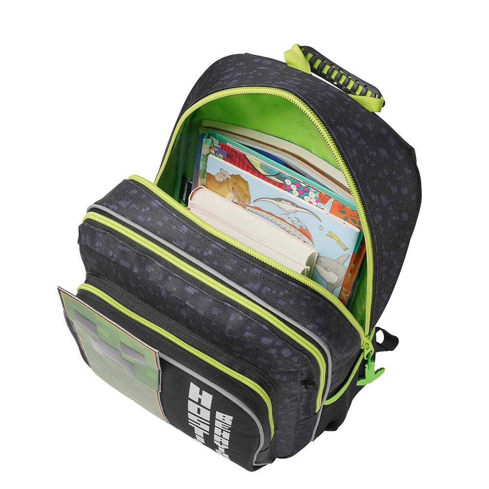 MINECRAFT CREEPER School Trolley Adaptable Backpack 42cm