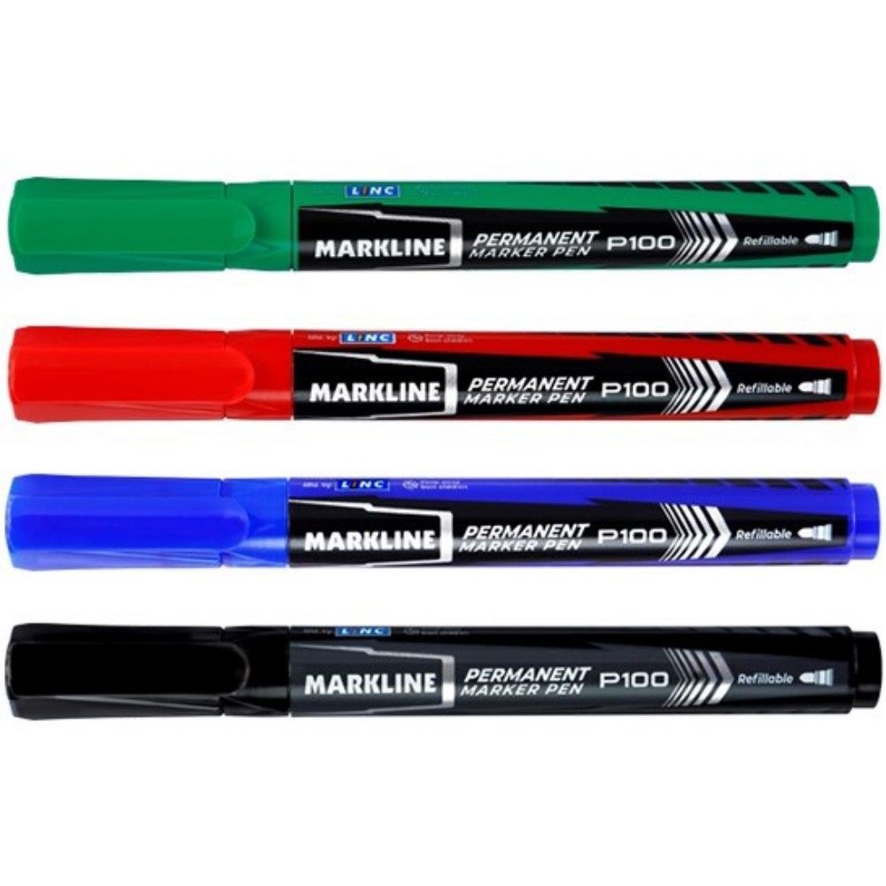 Permanent Marker LINC Markline/blue 10pcs