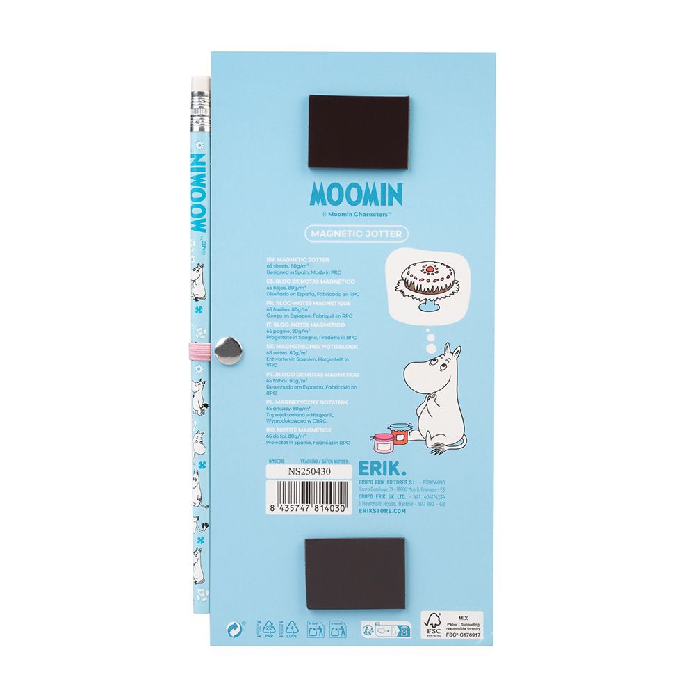Notes Pad 65sh with Magnet & Pencil MOOMIN