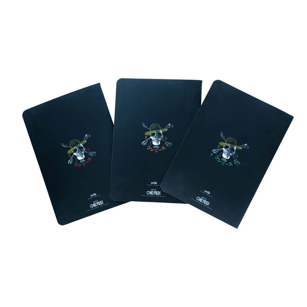 Pack of 3 Notebooks Α5/15X21 Netflix ONE PIECE Monkey D. Luffy, Roronoa Zoro & Nami