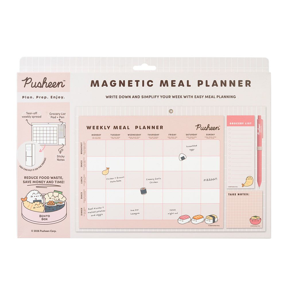 Magnetic Planner PUSHEEN Sushi Roll