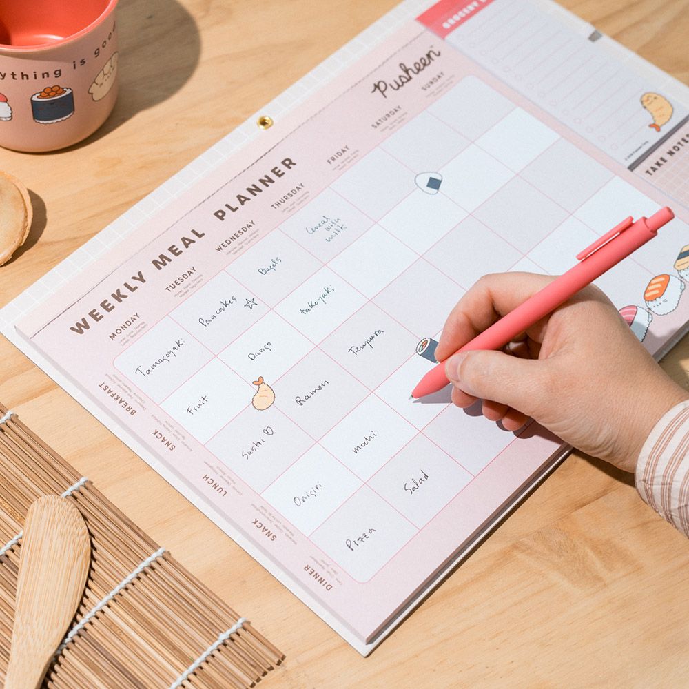Magnetic Planner PUSHEEN Sushi Roll